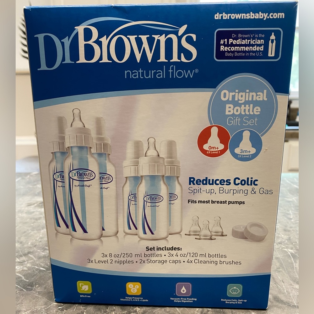 NEVER USED Dr. Brown’s Natural Flow Bottles